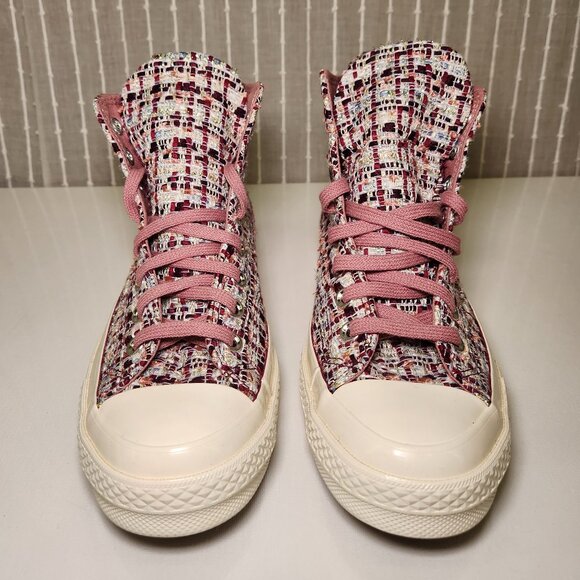 Chuck 70 tweed shimmer maroon converse - Picture 3 of 8